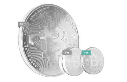 Buy 1 oz Silver Bitcoin Round .999