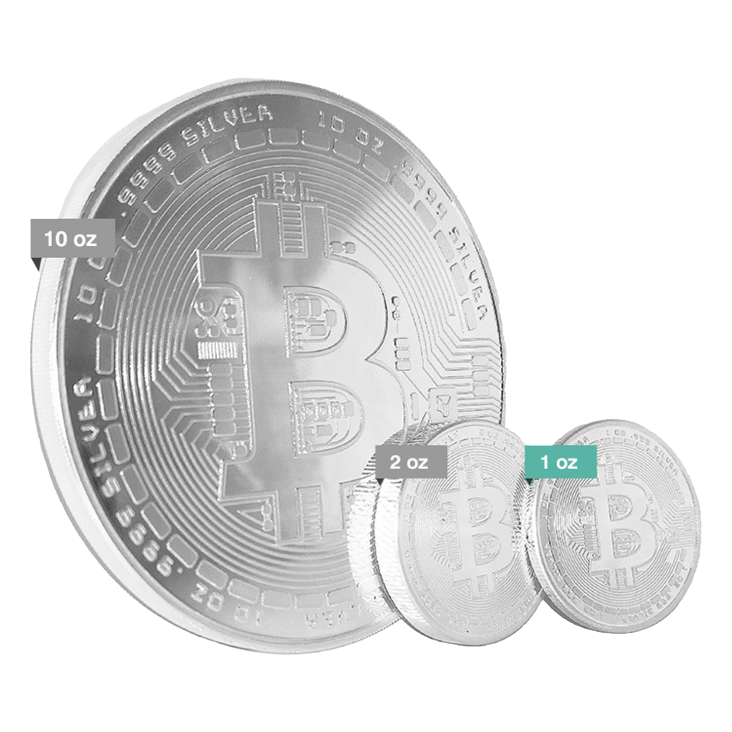 Buy 1 oz Silver Bitcoin Round .999
