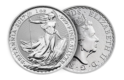 1 oz British Silver Britannia Coins