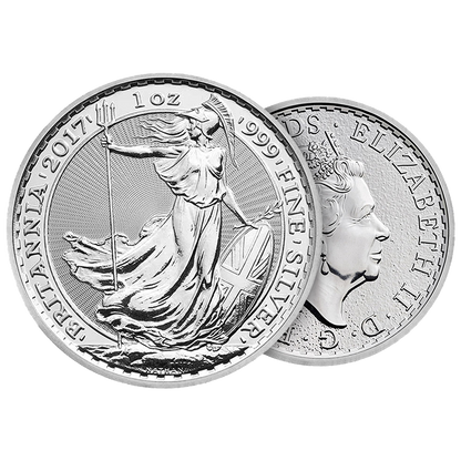 1 oz British Silver Britannia Coins