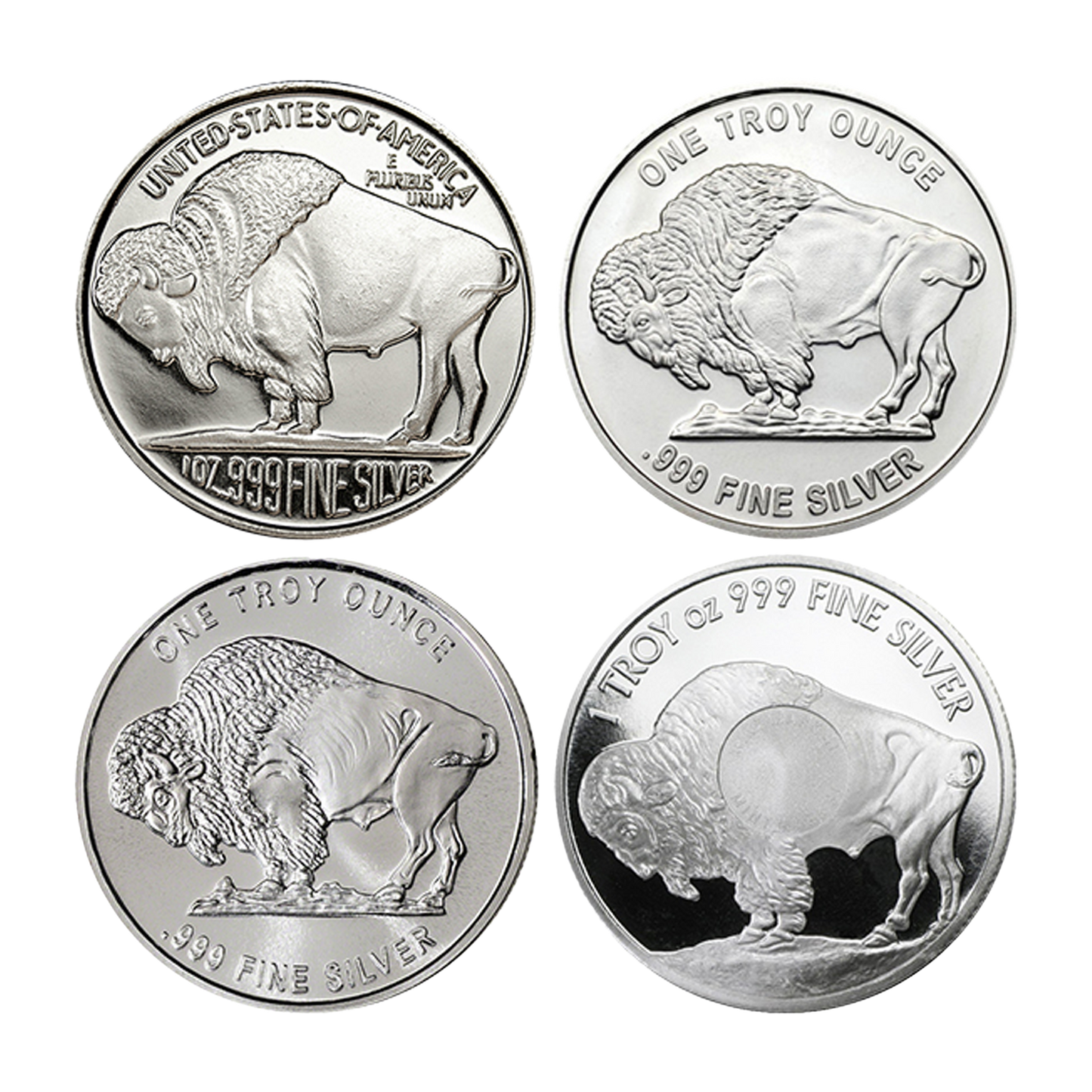 1 oz Silver Buffalo Rounds (Various Mints)
