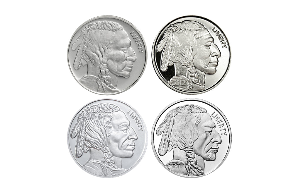 1 oz Silver Buffalo Rounds (Various Mints)