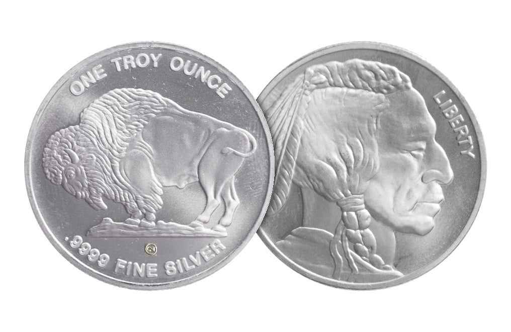 .9999 Fine Silver 1 oz Buffalo Rounds (Brilliant Uncirculated)