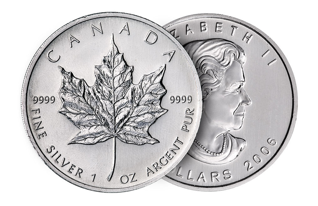 1 oz Canadian Silver Maple Leaf Coins