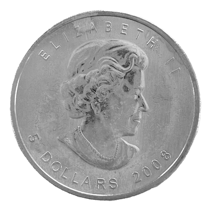 1 oz Canadian Silver Maple Leaf Coins (wear & tear)