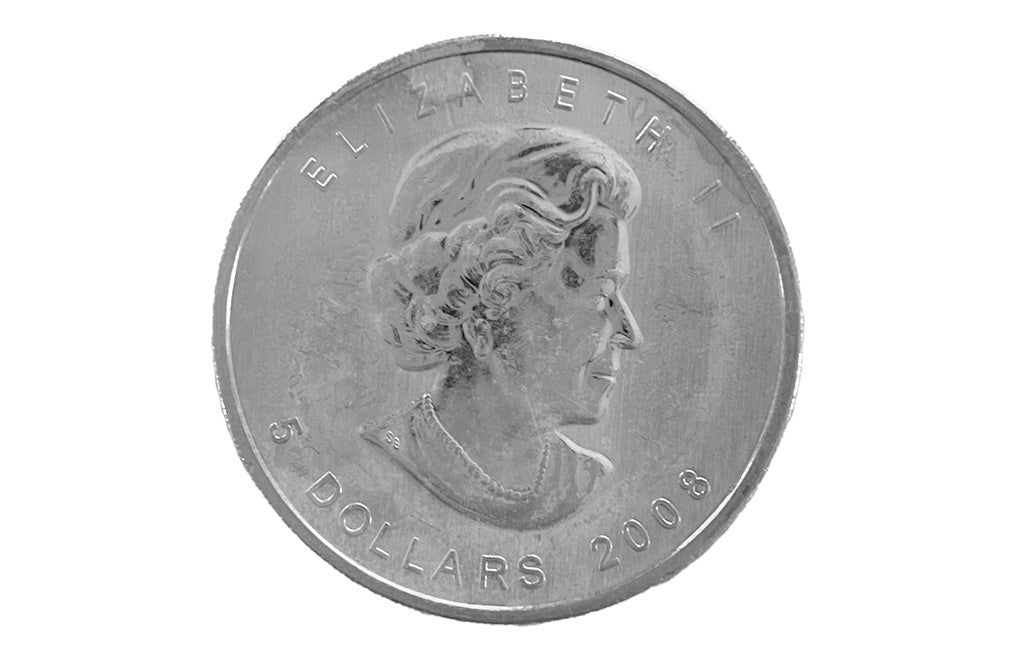 1 oz Canadian Silver Maple Leaf Coins (wear & tear)