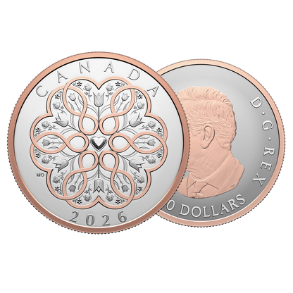 Buy 1 oz Silver Celebrate Love Rose Gold Plated Coin (2026)