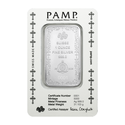 Buy 1 oz Silver Cross of Christianity Bar (2026)