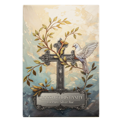 Buy 1 oz Silver Cross of Christianity Bar (2026)