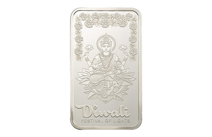 Buy 1 oz Silver Diwali Lakshmi and Rangoli Bar (2025)