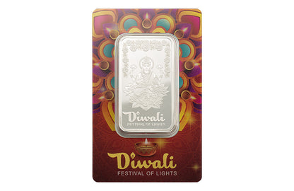 Buy 1 oz Silver Diwali Lakshmi and Rangoli Bar (2025)