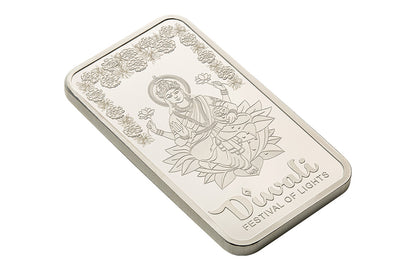 Buy 1 oz Silver Diwali Lakshmi and Rangoli Bar (2025)