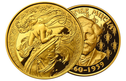 Buy 1 oz Silver Mucha Dance Gold Plated Proof Round [US Shipping the week of Nov 3rd]