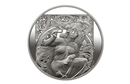 Buy 1 oz Silver Mucha JOB 1898 Proof Round
