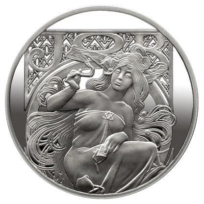 Buy 1 oz Silver Mucha JOB 1898 Proof Round