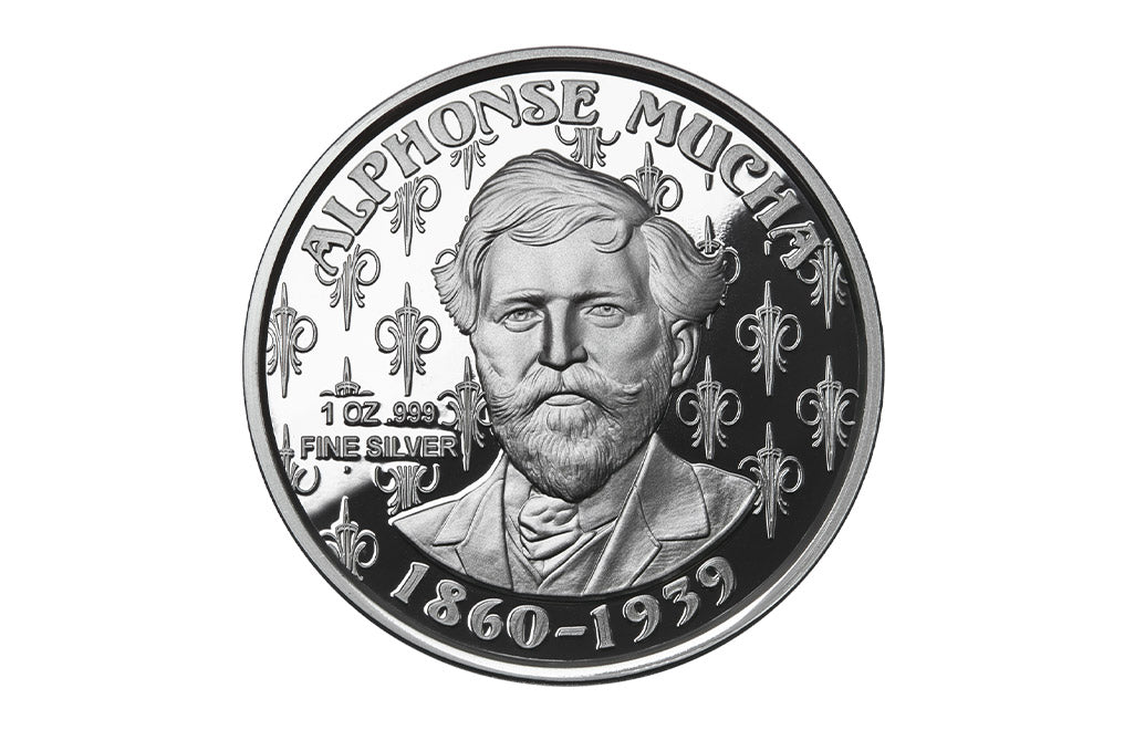 Buy 1 oz Silver Mucha JOB 1898 Proof Round