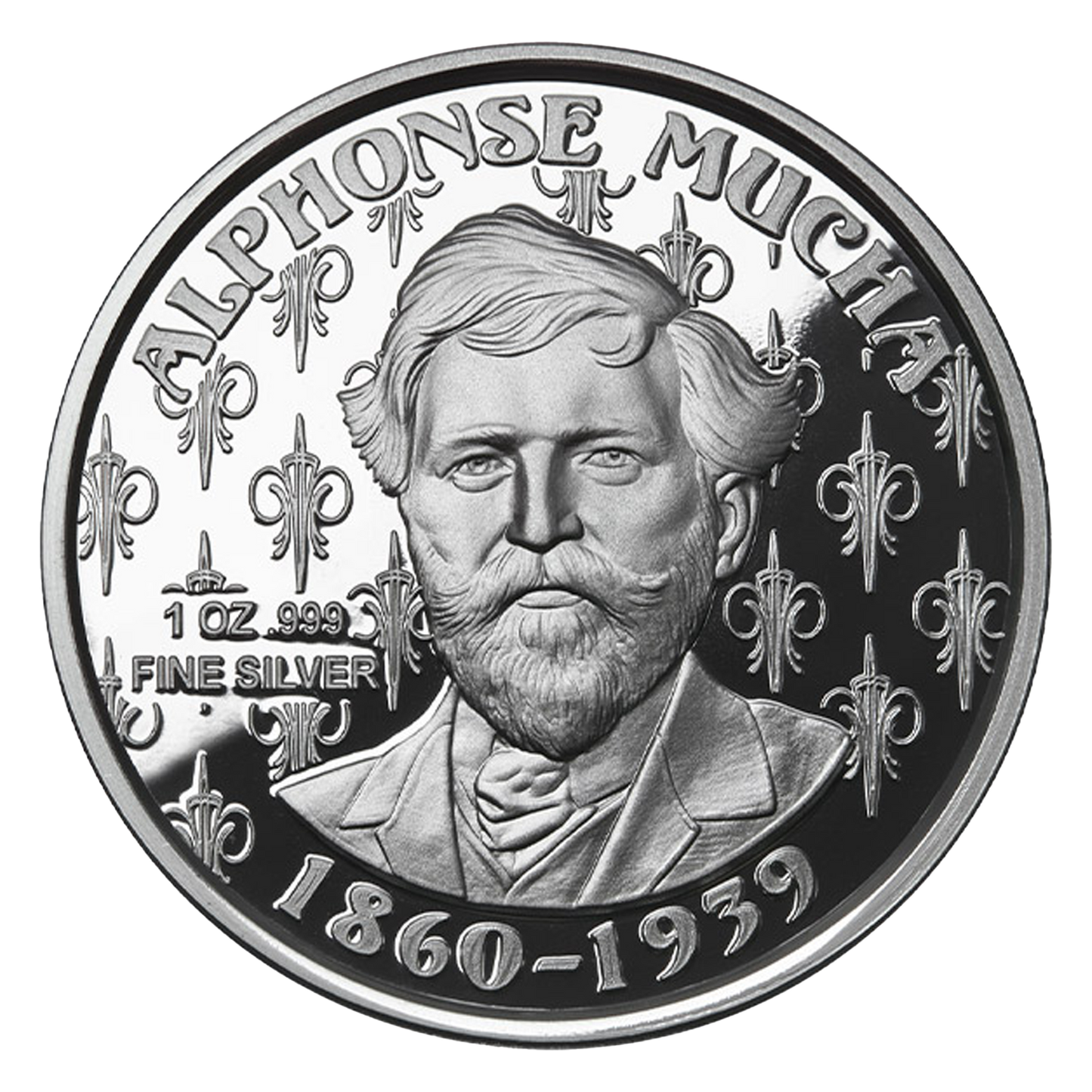 Buy 1 oz Silver Mucha JOB 1898 Proof Round