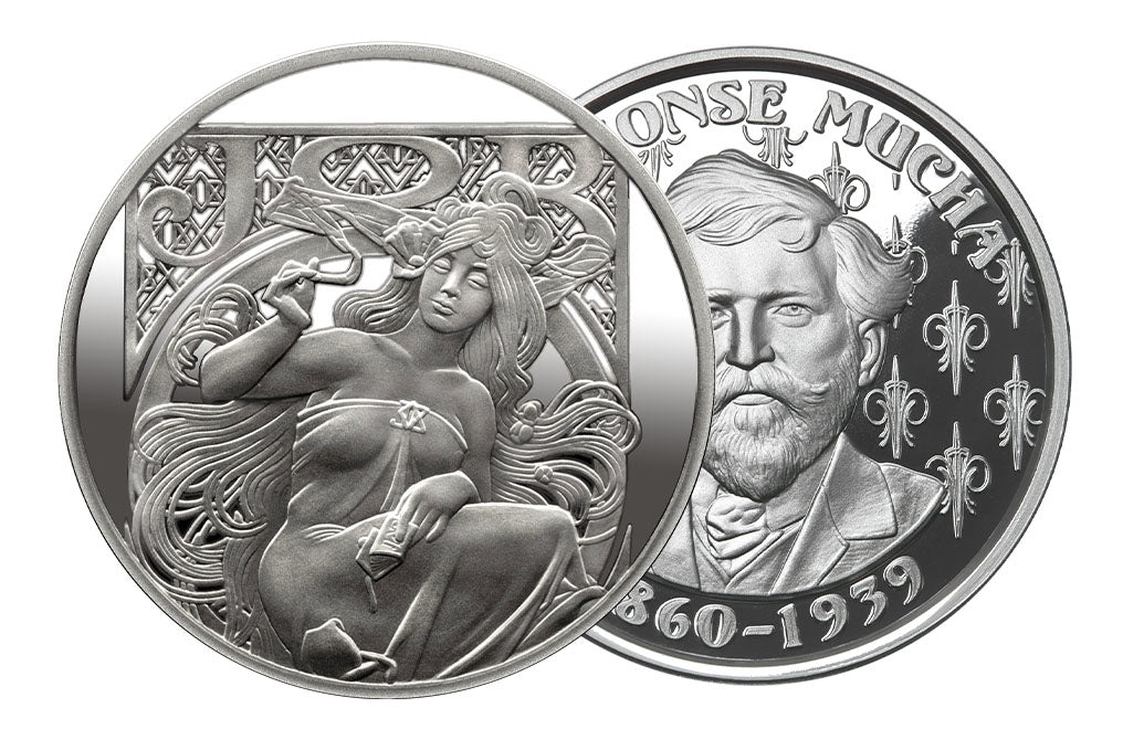 Buy 1 oz Silver Mucha JOB 1898 Proof Round