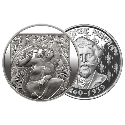 Buy 1 oz Silver Mucha JOB 1898 Proof Round