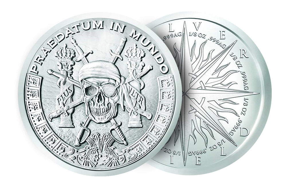 Buy 1 oz Silver Pieces of Eight Silver Shield Rounds