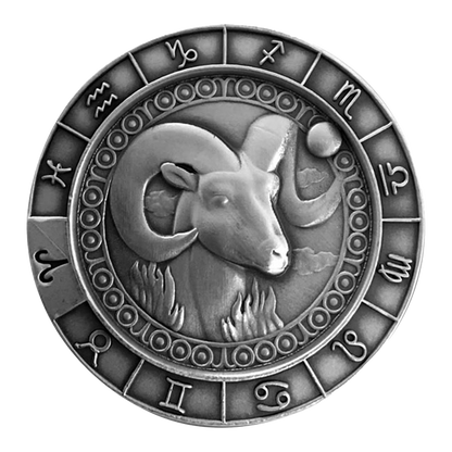 Buy 1 oz Silver Zodiac Aries Round