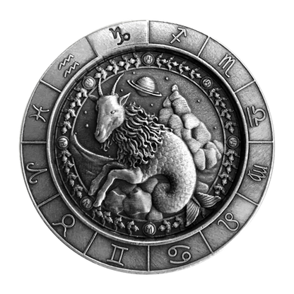 Buy 1 oz Silver Zodiac Capricorn Round