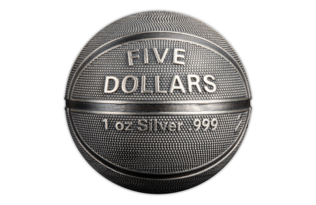 Buy 1 oz Silver Spherical Basketball Coin (2021)