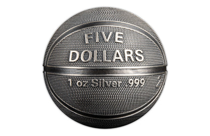 Buy 1 oz Silver Spherical Basketball Coin (2021)