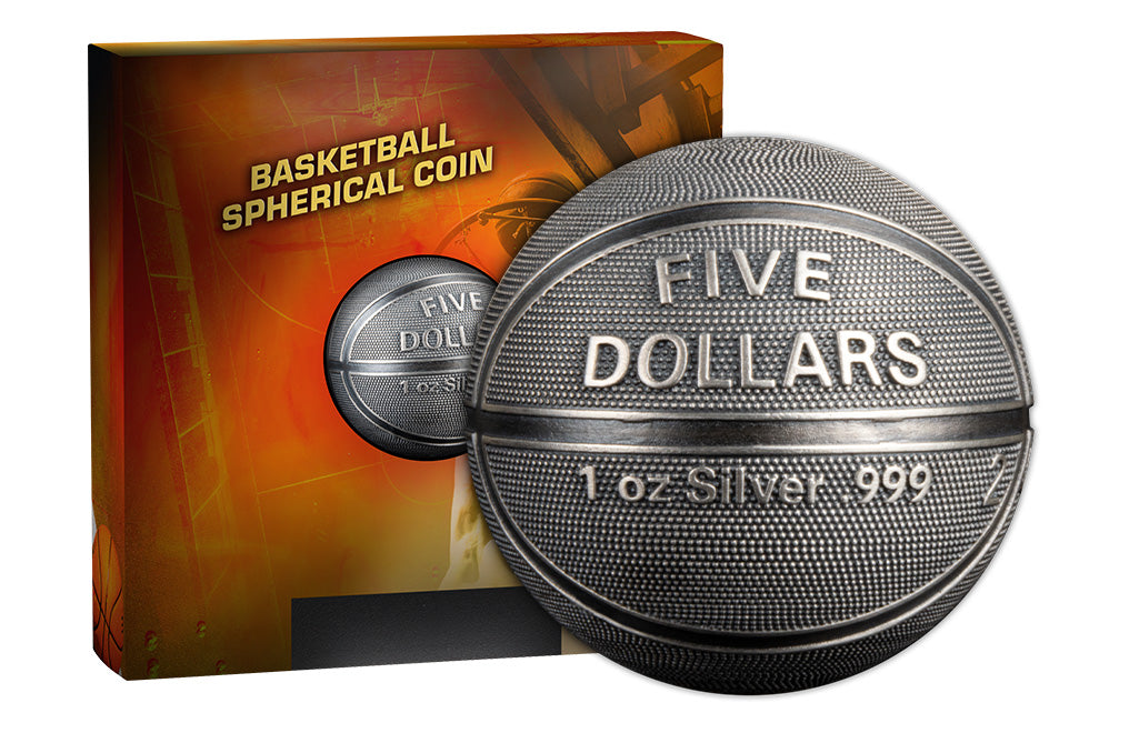 Buy 1 oz Silver Spherical Basketball Coin (2021)