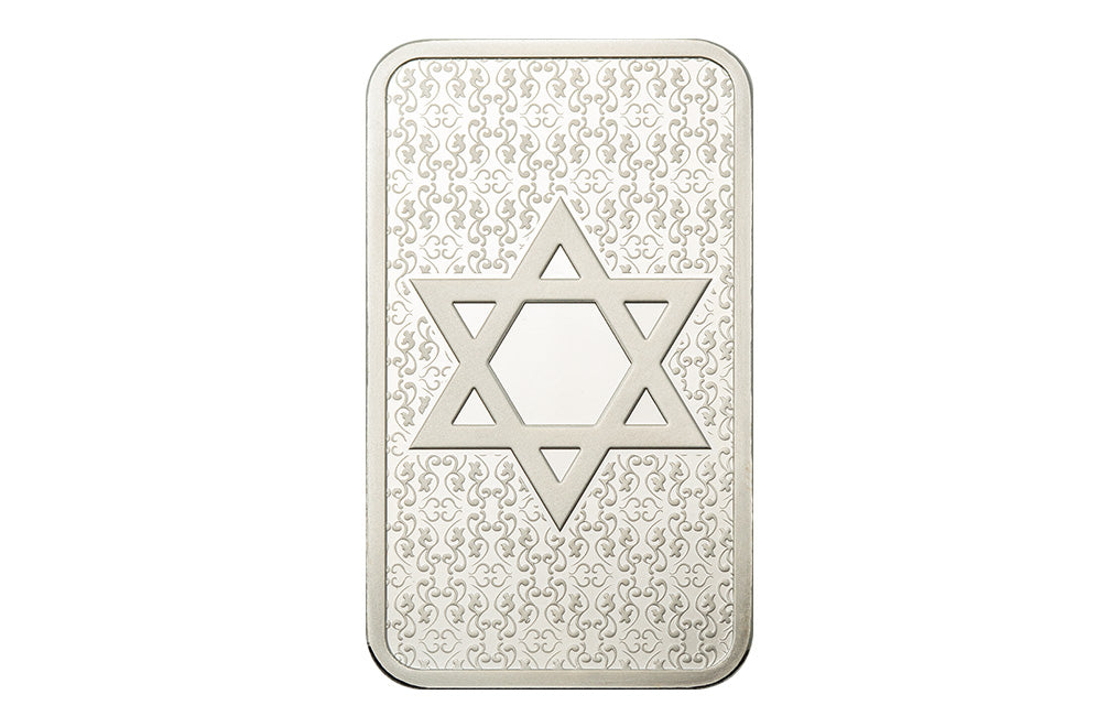 Buy 1 oz Silver Star of David Bar