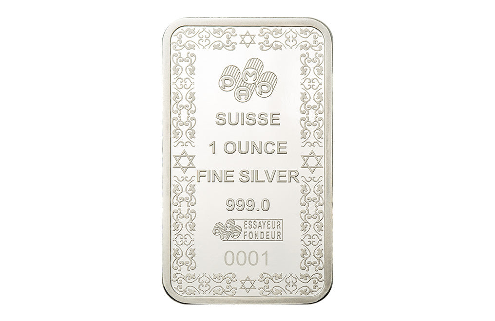 Buy 1 oz Silver Star of David Bar