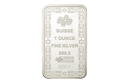 Buy 1 oz Silver Star of David Bar
