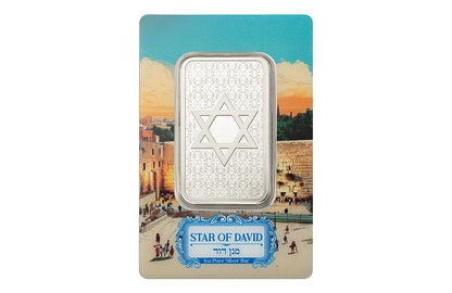 Buy 1 oz Silver Star of David Bar