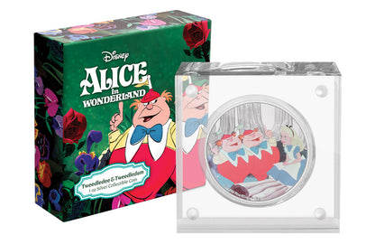 Buy 1 oz Silver Alice in Wonderland Tweedledee and Tweedledum Coin (2021)