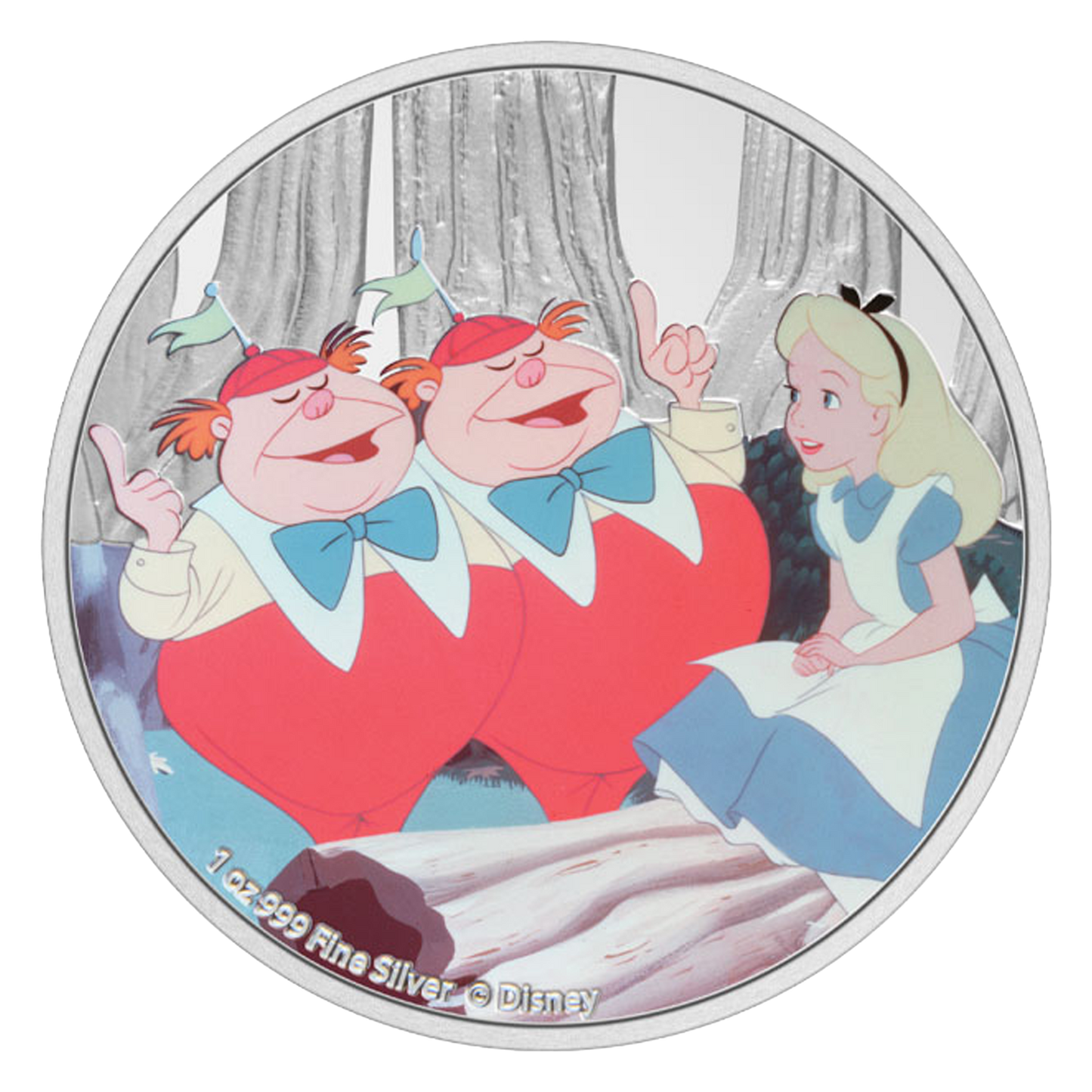 Buy 1 oz Silver Alice in Wonderland Tweedledee and Tweedledum Coin (2021)