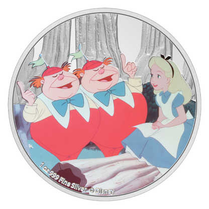 Buy 1 oz Silver Alice in Wonderland Tweedledee and Tweedledum Coin (2021)