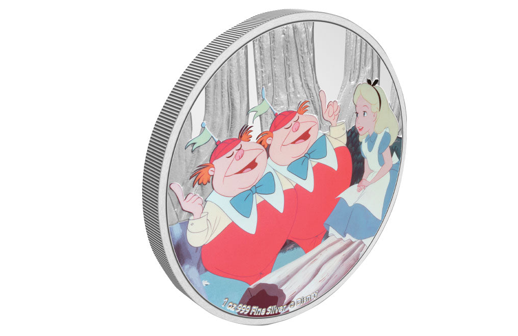 Buy 1 oz Silver Alice in Wonderland Tweedledee and Tweedledum Coin (2021)
