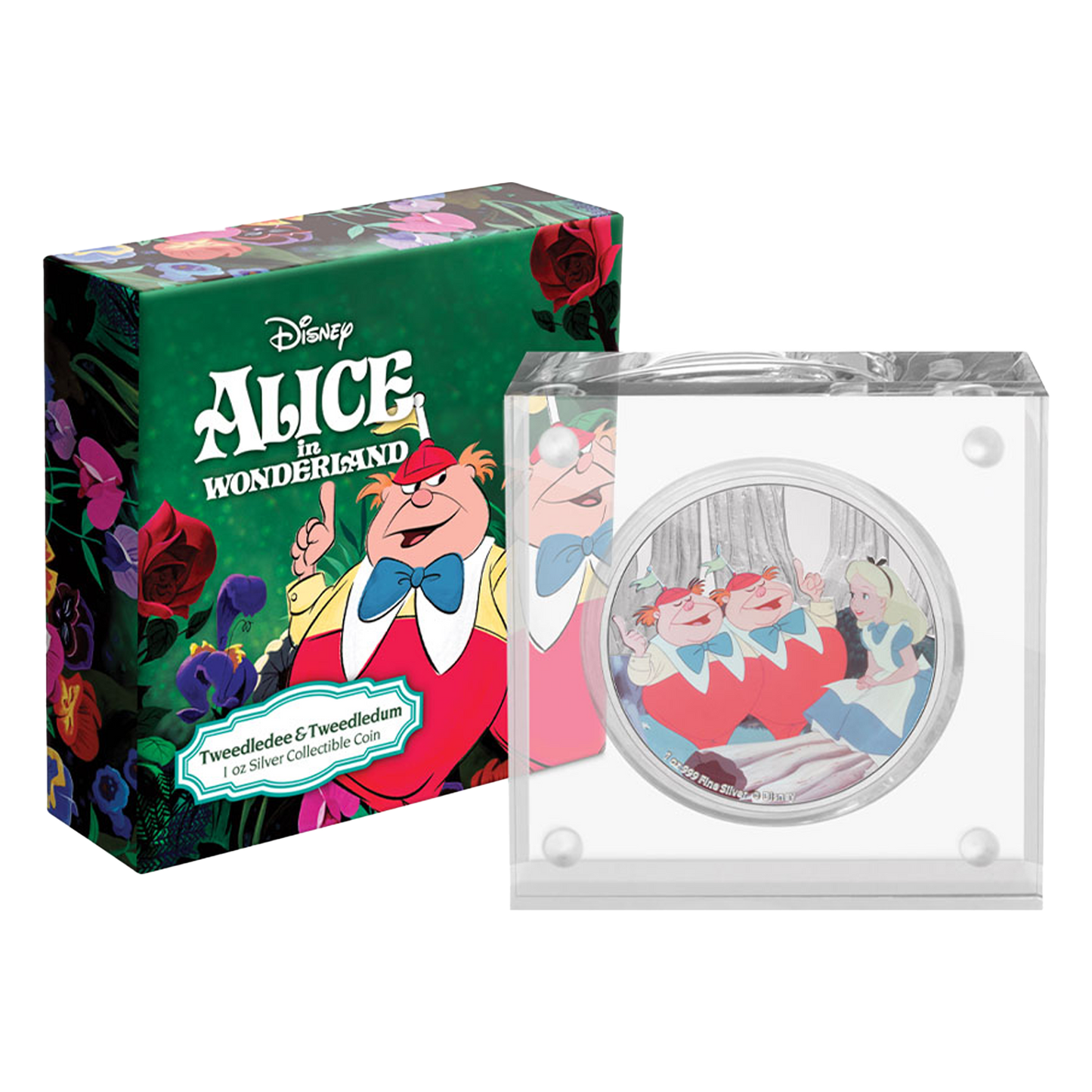 Buy 1 oz Silver Alice in Wonderland Tweedledee and Tweedledum Coin (2021)