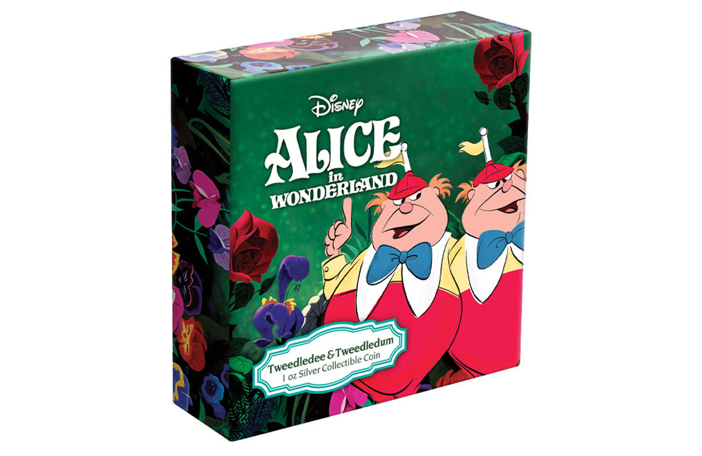 Buy 1 oz Silver Alice in Wonderland Tweedledee and Tweedledum Coin (2021)