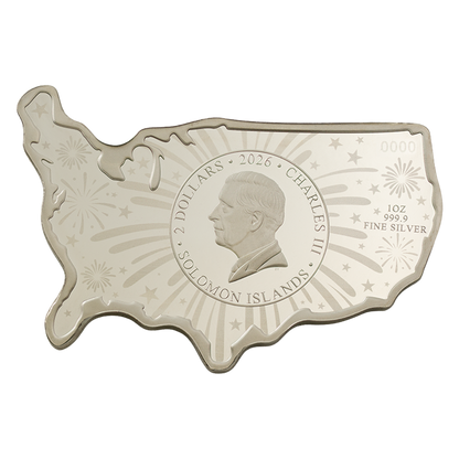 Buy 1 oz Silver USA 250th Anniversary Stars and Stripes Coin (2026) - Packaging Sightly Damaged