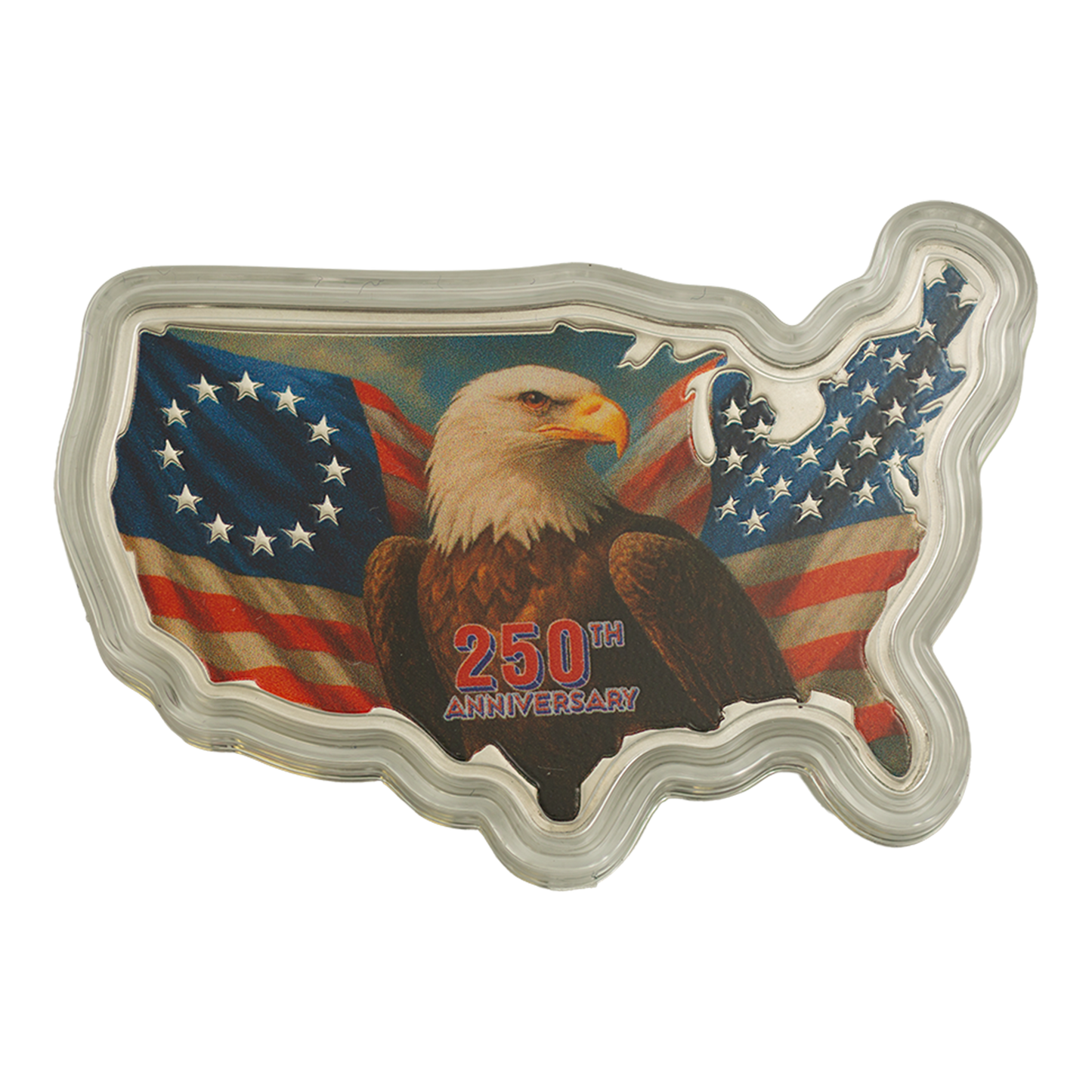 Buy 1 oz Silver USA 250th Anniversary Stars and Stripes Coin (2026) - Packaging Sightly Damaged