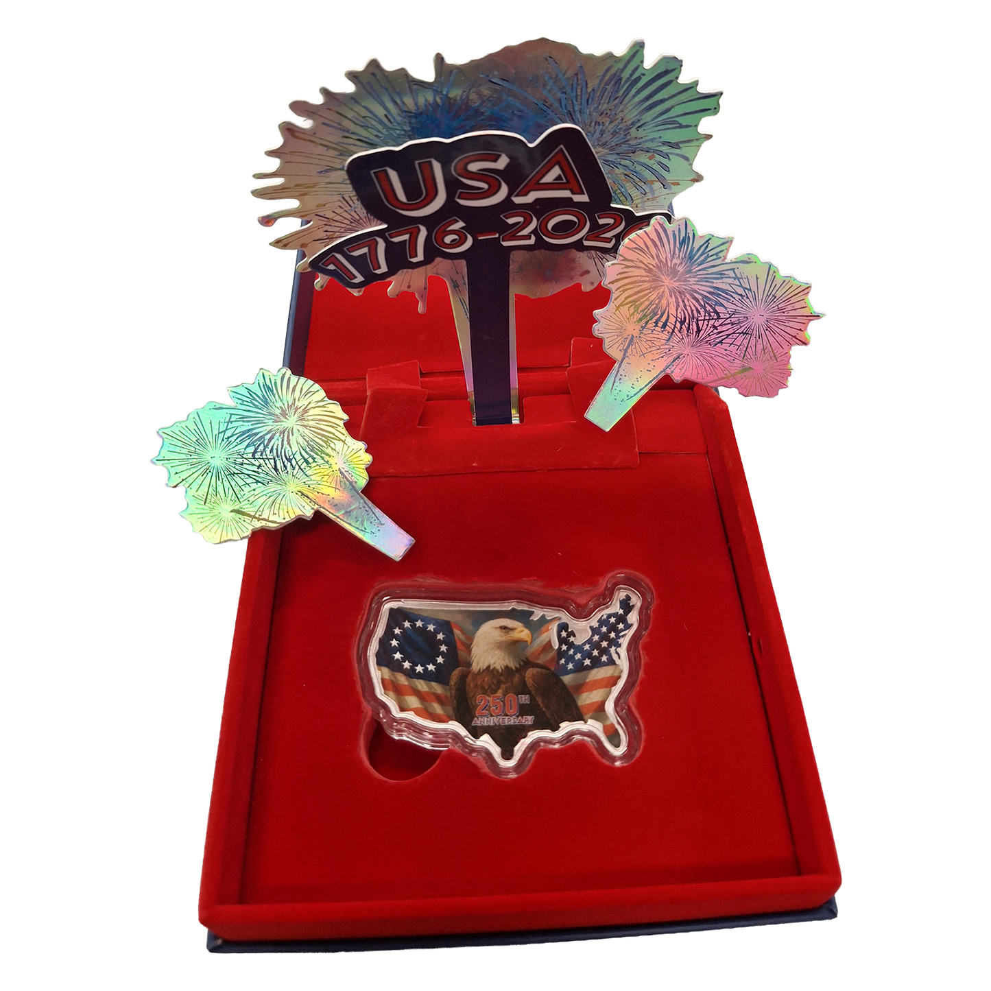 Buy 1 oz Silver USA 250th Anniversary Stars and Stripes Coin (2026) - Packaging Sightly Damaged