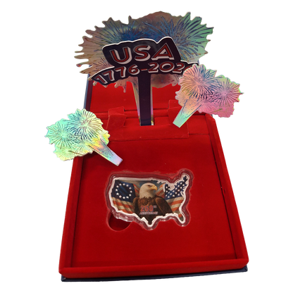 Buy 1 oz Silver USA 250th Anniversary Stars and Stripes Coin (2026) - Packaging Sightly Damaged