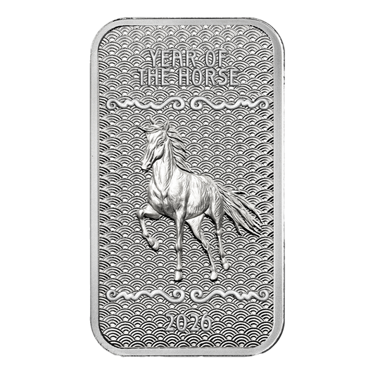 Buy 1 oz Silver Year of the Horse Bar (2026)