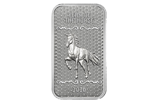 Buy 1 oz Silver Year of the Horse Bar (2026) {CAN: Shipping the week of Feb 9th}