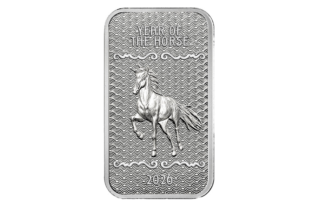 Buy 1 oz Silver Year of the Horse Bar (2026)