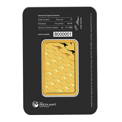 10 oz Gold Perth Mint Bars