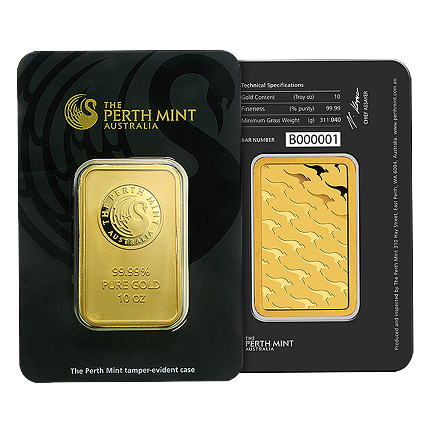 10 oz Gold Perth Mint Bars