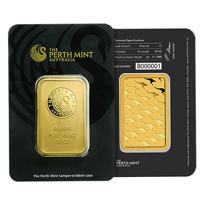10 oz Gold Perth Mint Bars