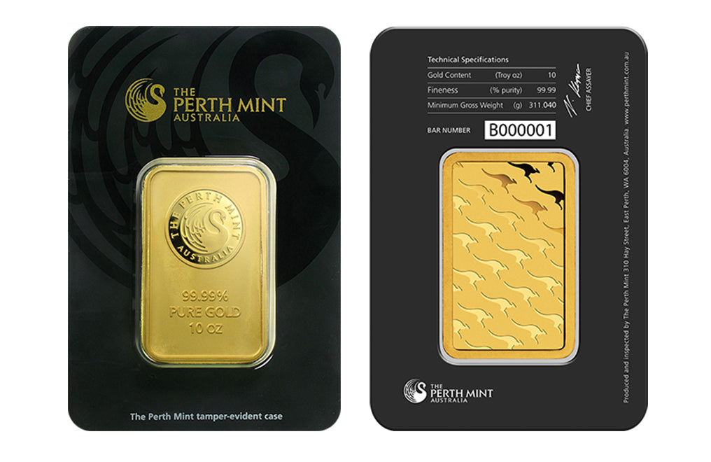 10 oz Gold Perth Mint Bars